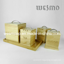 Bamboo Storage Container Set (WKB0307A/B/C, WKB0308A)